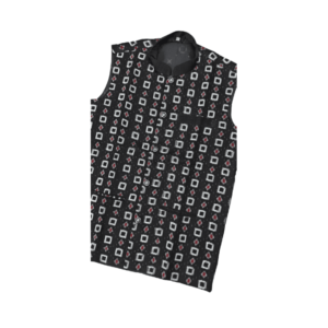 Sambalpuri Jacket Black and White Design | OdishaHandicrafts.COM